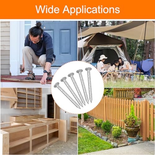 uxcell 50Pcs Fence Deck Nails, 1 Inch 304 Stainless Steel Spiral Deck Nail Spiral Shank Spikes for House Floor Repairing Wall Woodworking, Silver - Image 6