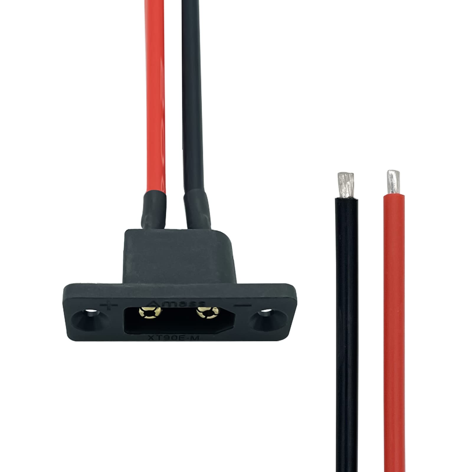 Set Di Connettori Elettrici XT90E Maschio/Femmina Antipolarità | 2 Paia Con Cappuccio In Gomma E Viti Per RC Drone Auto - 2