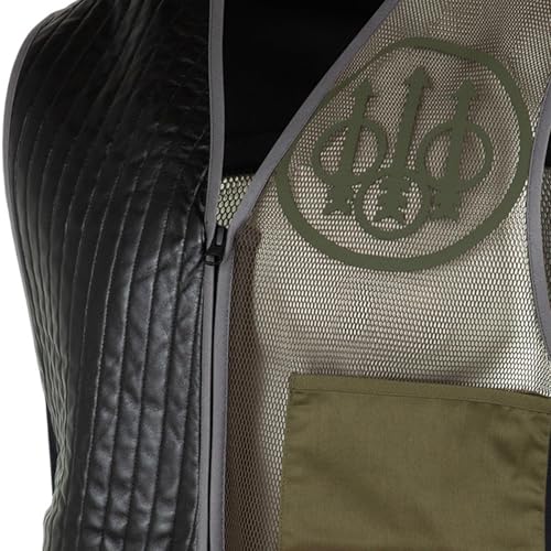 Beretta Men's Sporting EVO Vest - Breathable Mesh Full Zip Shooting Vest w/Eco Leather Shooting Patch & Double Front Pockets3
