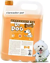 Shampoo Pet Hipoalergênico, pH neutro, para cães e gatos de peles sensíveis, alto rendimento, Não arde ou irrita os olhos, galão 5 litros - versões (Clareador Pet (Blueberry))