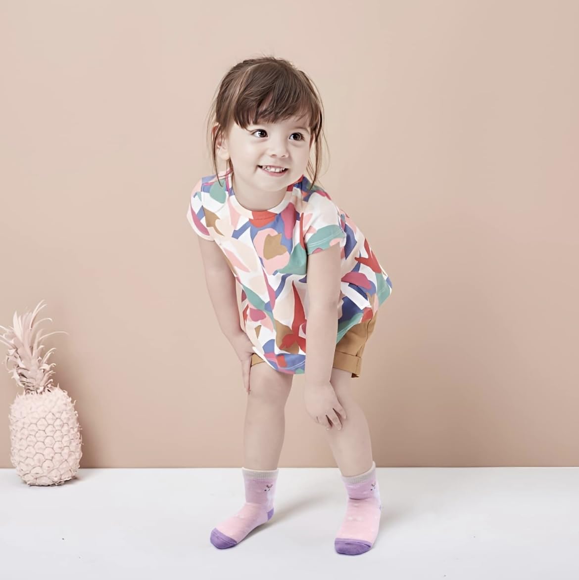 Freshfoot Organic Cotton Ankle Length Anti Slip Socks For Baby With Grip 0-36 Months-Cartoon, Multicolored (IN, Age, 12 Months, 24 Months, 6) 3