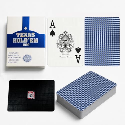 Ben Niu Plastic Poker Playing Cards Jumbo Index Texas Holdem 2deck