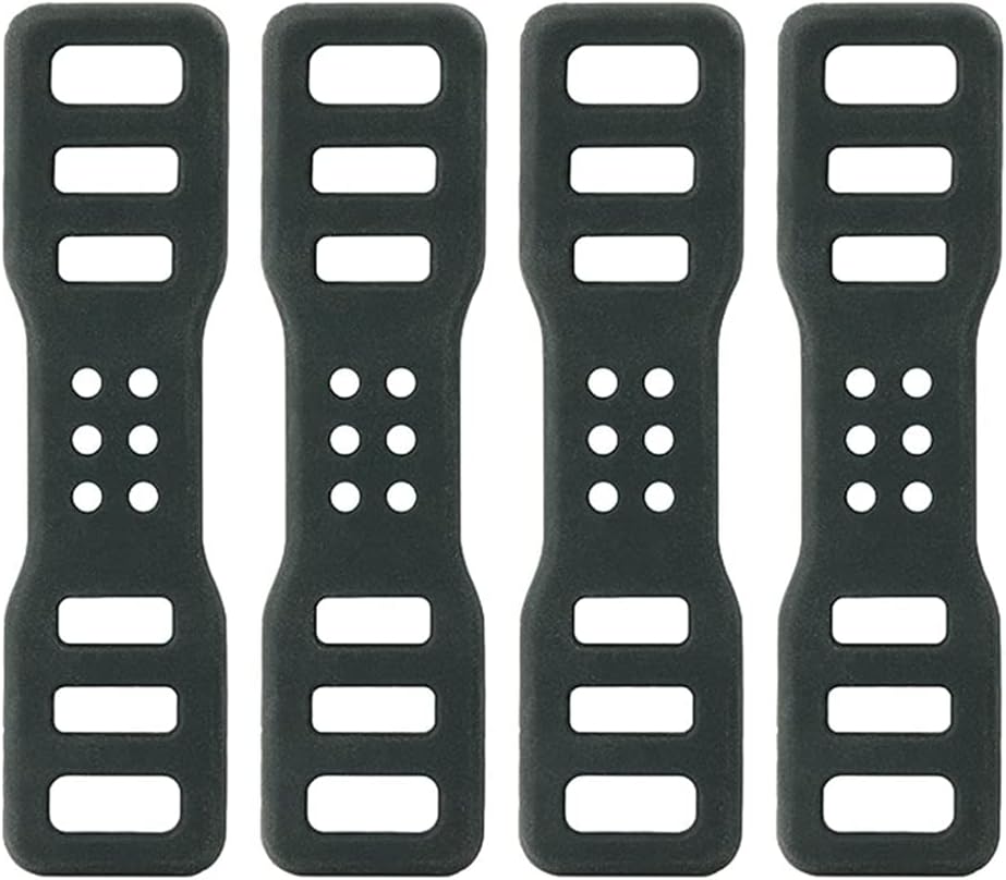 4 Pcs Bike Silicone Band, Cycling Bicycle Rubber Straps,Silicone Mount Band for Flashlights Cell Phones Speaker Lights Holder Bicycle Handlebar Bicycle Light Sets