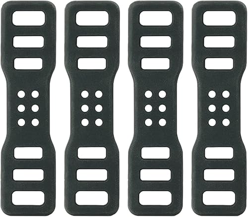 4 bandas de silicona para bicicleta, correas de goma de bicicleta de ciclismo, banda de montaje de silicona para linternas, teléfonos celulares,