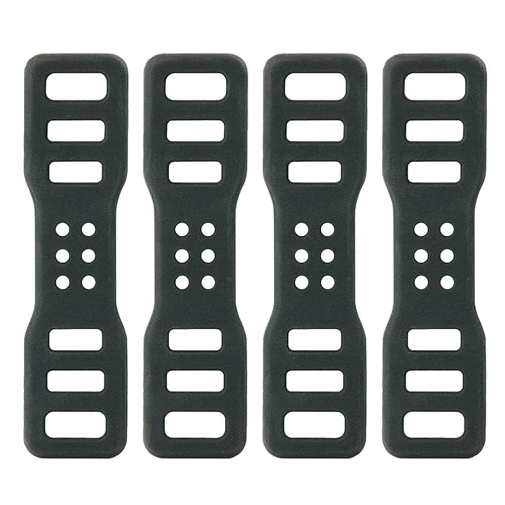 4pcs /packs High Strength Silicone Phone Cycling Torch Flashlight Holder Bike Bicycle Light Straps Flexible Light Holder Mount