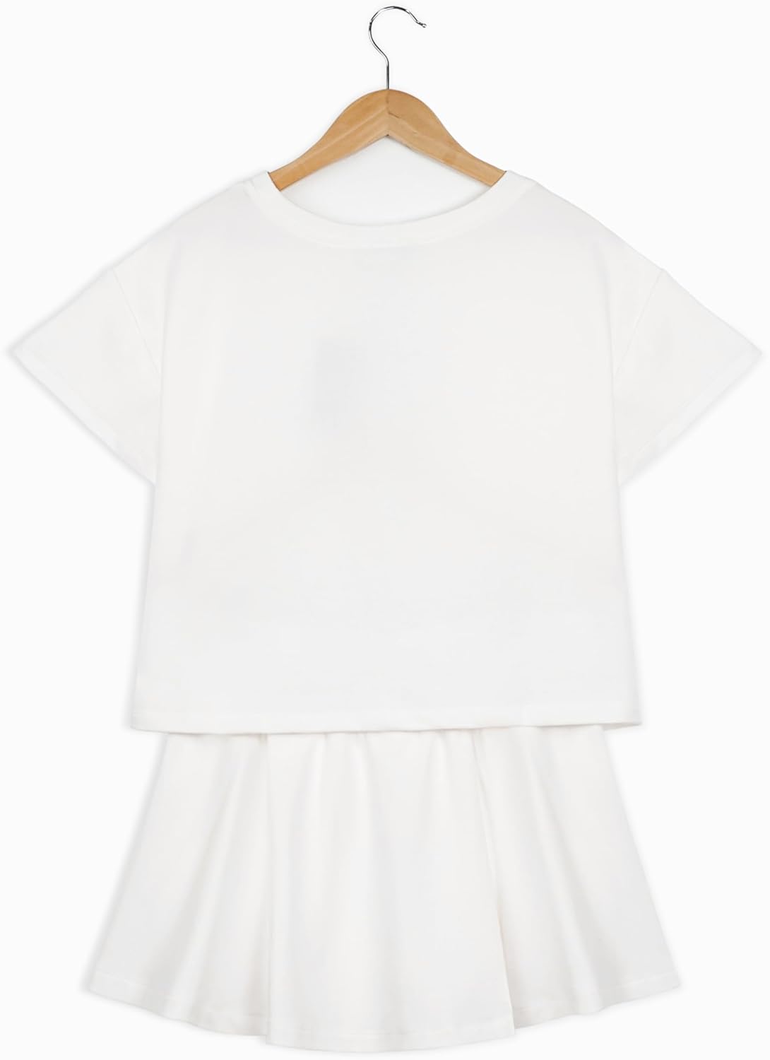 miduo Womens Casual Summer 2 Piece Sets Casual Mini Skirt Sets Cropped Top and Short Sets Lounge Matching Set Outfits