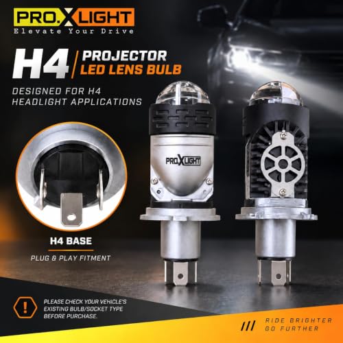 Image of PROXLIGHT 160W LED Projector Headlight Bulb H4 Dual Beam with Cooling Fan