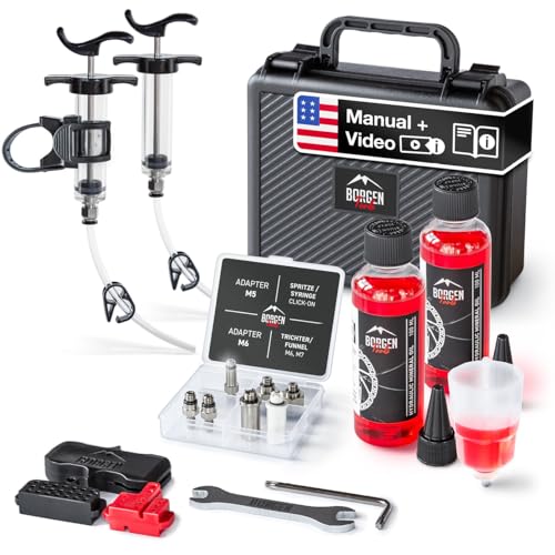 Borgen Brake Bleed Kit PRO for Shimano, Tektro & TRP Hydraulic...