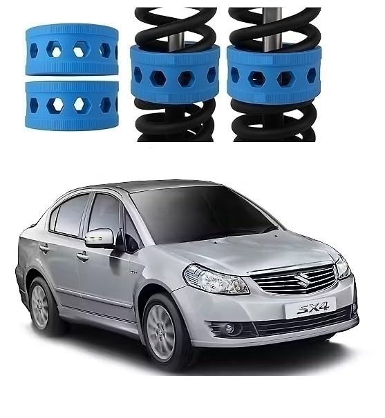 POWER X Rear Coil Spring Rubber Buffer Kit for SX4 | Size C | Increases Car Height & Ground Clearance | Shock Absorber & Suspension Stabilizer Cushion | Heavy Duty TPE Material-image-32