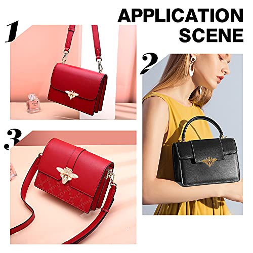 Image of GORGECRAFT 4 Sets Turn Lock Bee Shape Bag Clasps Closures Latch Metal Hardware Clip Clasp Buckles for Purse Handbag Backpack Craft Making