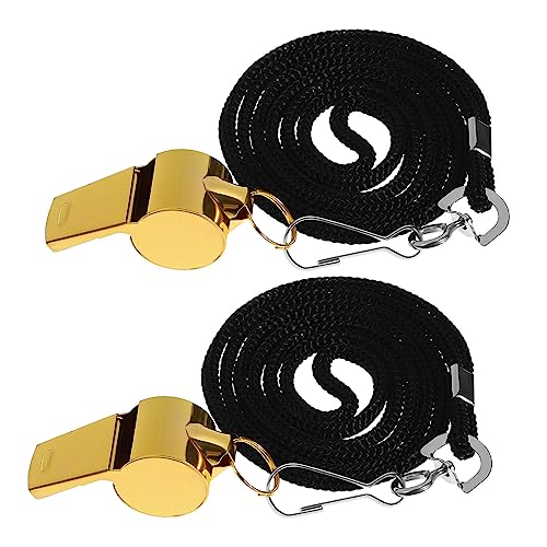 Silbatos Kisangel 10pcs acero inoxidable para deportes miniatura 4
