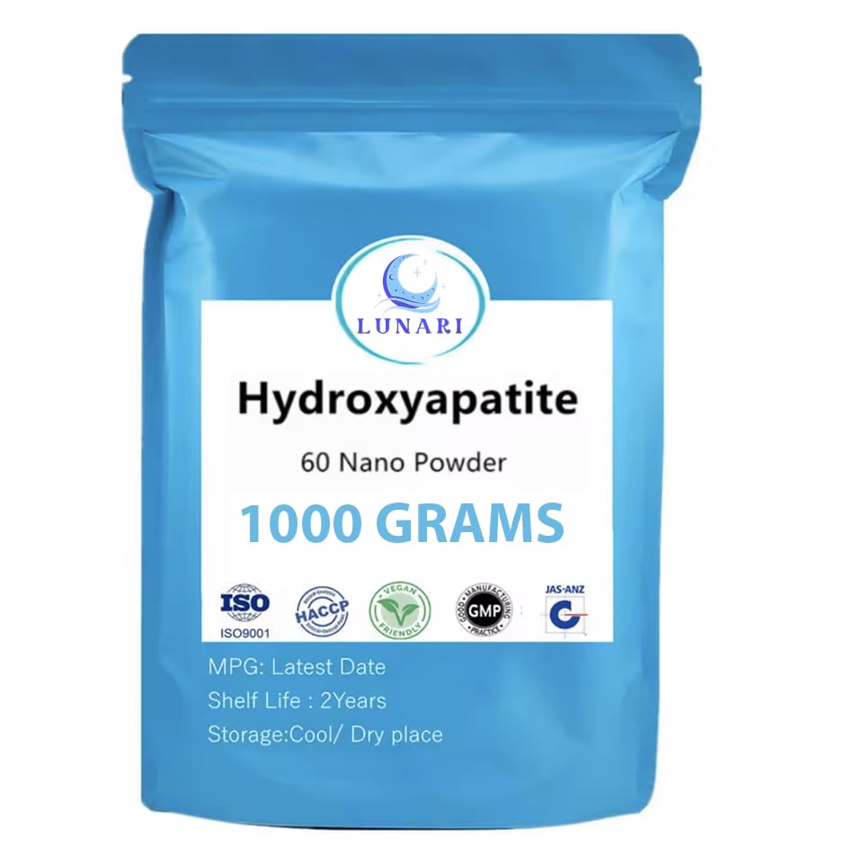 100 Pure Nano Hydroxyapatite Tooth Powder Enamel Remineralization Support Fluoride-Free Toothpaste Additive for Sensitivity Cavity Defense Pure HAp