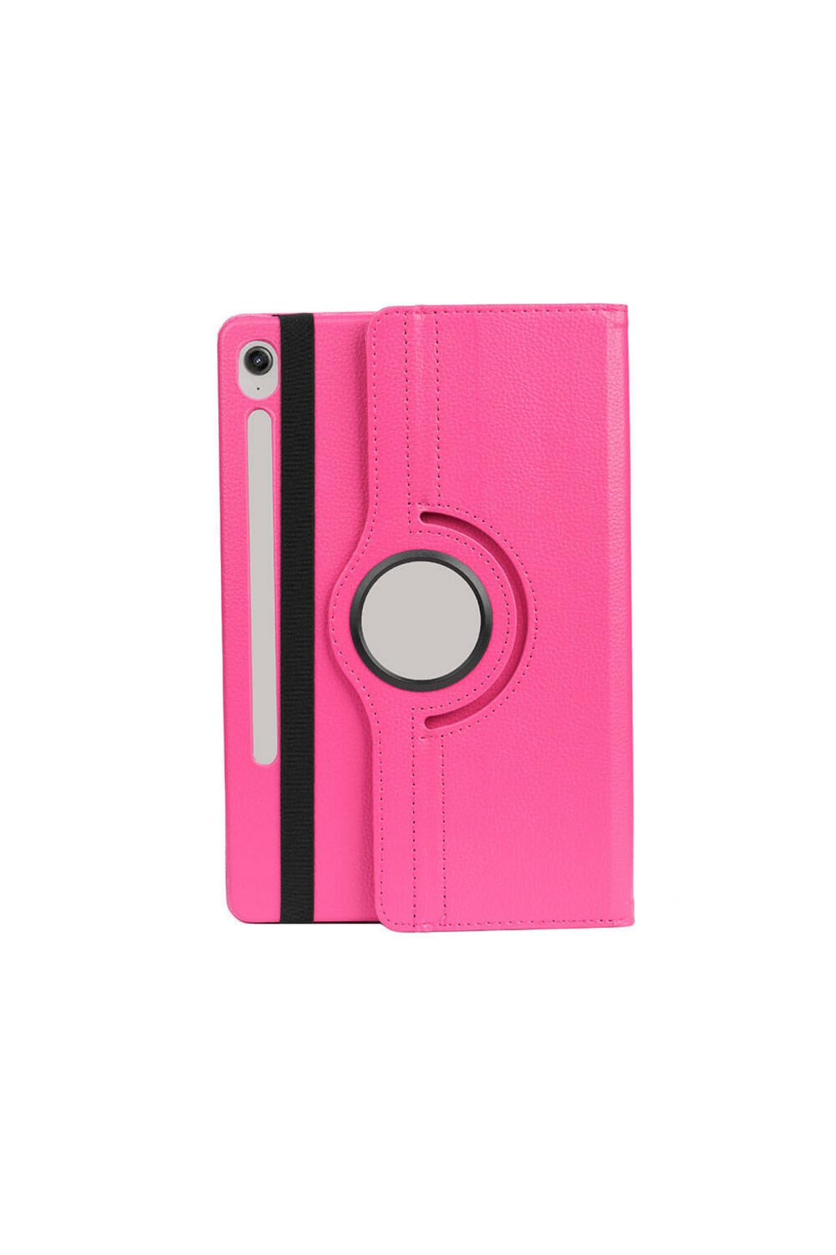CONSTRAIN - Samsung ile uyumlu Galaxy Tab S9 Fe 10.9 Kılıf Yatay Dikey Standlı 360 Dönebilen Tam Koruma Kapak Sm-X510 - Pembe