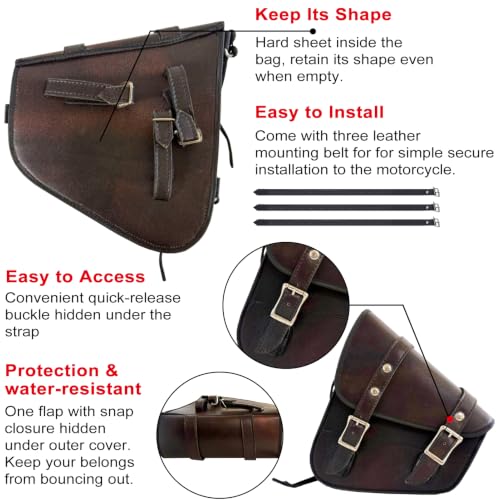 Dream Apparel Brown Leather Bag