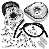 S&,S Cycle S&S Cycle Teardrop Air Cleaner Kit Chrome 17-0448