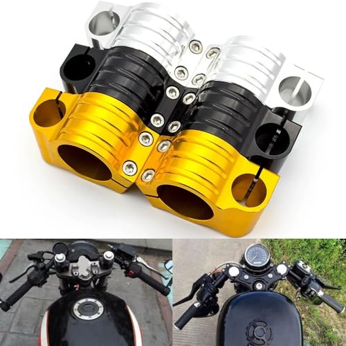 Guidon tube de moto chromé pour roadster et balades moto - 2