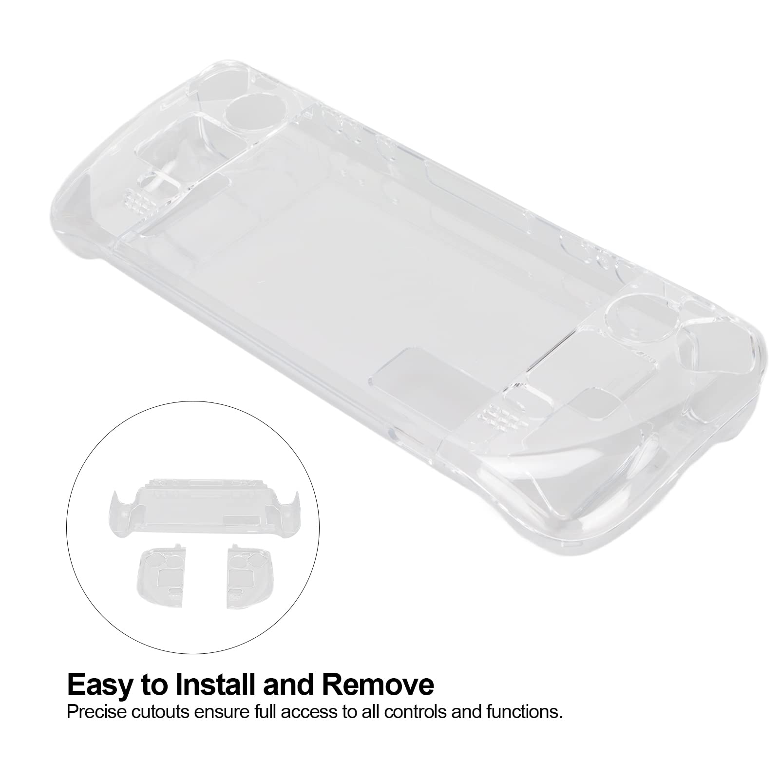 Clear Cover Hard Case für Steam Deck, Transparente Schutzhülle für Steam Deck, Game Console Case Cover Machine Protector, Zum Schutz der Konsole