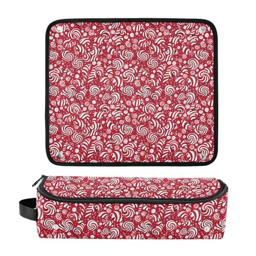 Bolsa organizadora portátil para herramientas de cabello con tapete resistente al calor para planchas y rizadores miniatura 3