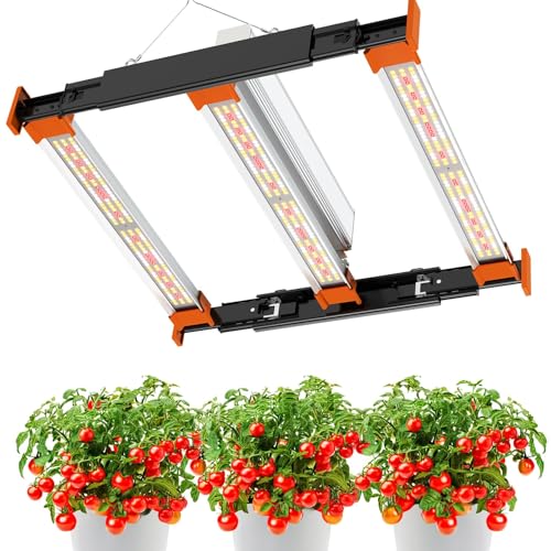 Lampada LED per coltivazione, JADIDIS 150W lampada per piante LED a spettro completo, lampade per piante dimmerabili LED per coltivazione, lampada a catena per piante da interno, fioritura di ortaggi