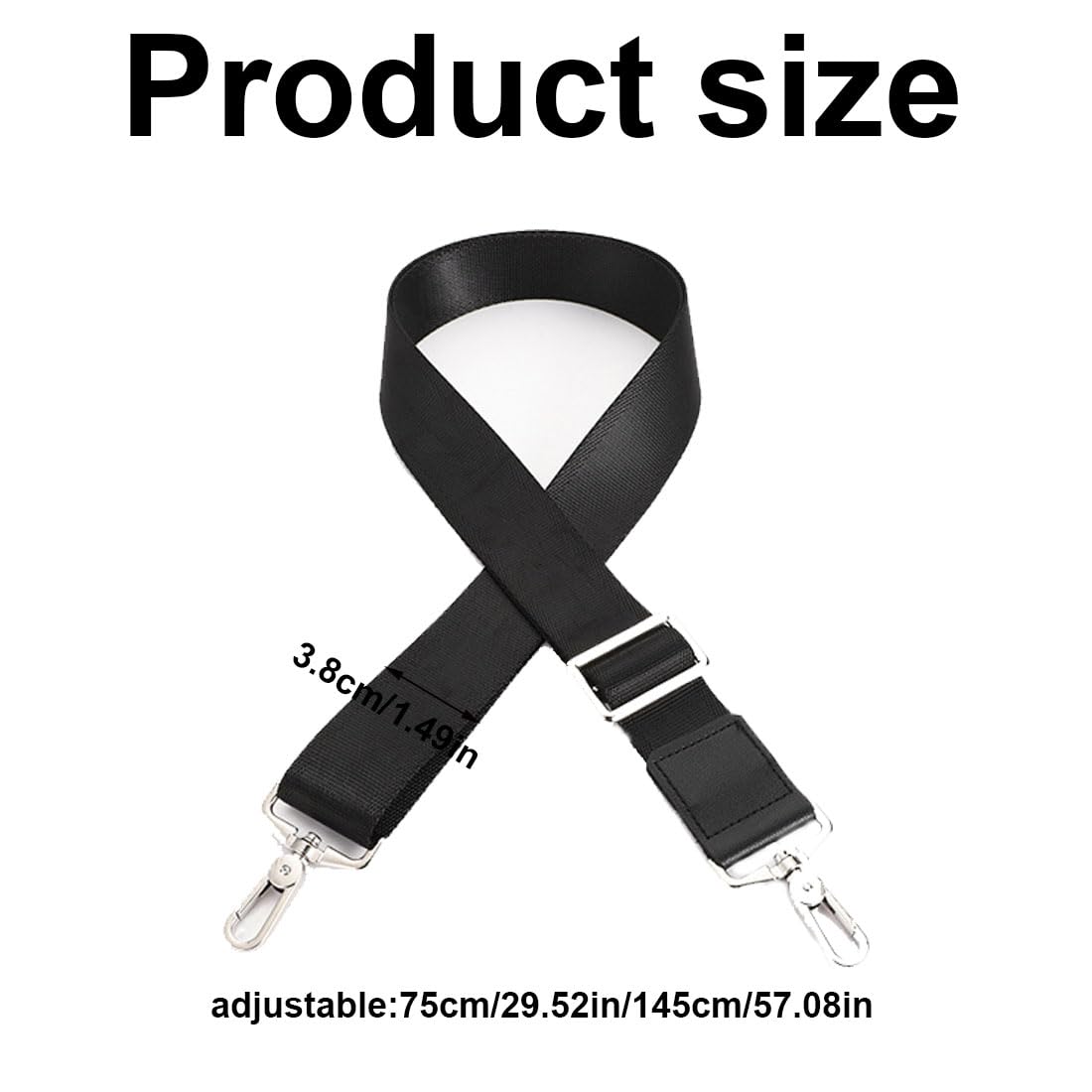 Tracolla Regolabile Per Borse - Larghezza 5 Cm, Lunghezza 80-130 Cm, In Tessuto, Unisex - Foto 8