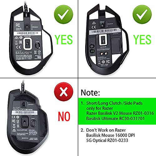 Huyun Mouse Side Button Clutch Compatible For Razer Basilisk Ultimate / Basilisk V2 Mouse Rz01-0316 #TOP5