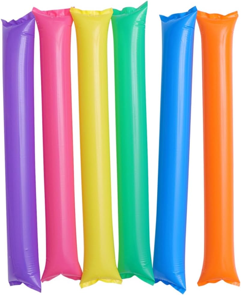BESPORTBLE 5sets Musical Party Favors Long Balloon Cheer Sticks Thicken Sticks for Sports Events 60 Count Set 60pcs*5
