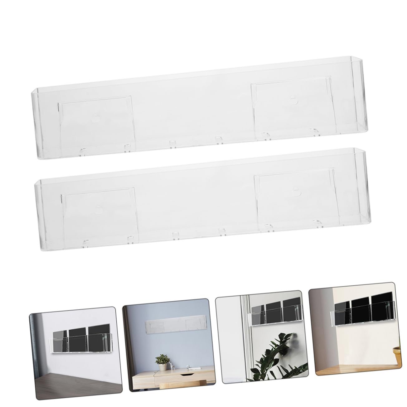 Didiseaon 2 pezzi da Muro per Vinili e CD Ripiani Acrilico per Esposizione e Organizzazione per Dischi e Decorazioni o Ufficio