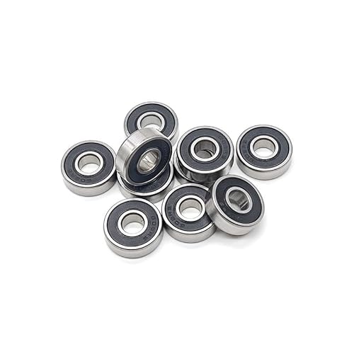 10Pcs 605 606 607 608 609 625 626 627 628 629 2RS Bearings 5x14x5 6x19x6 7x22x7 8x22x7 9x26x8 mm Multi-scenario Adaptable �n�[�h�E�F�A