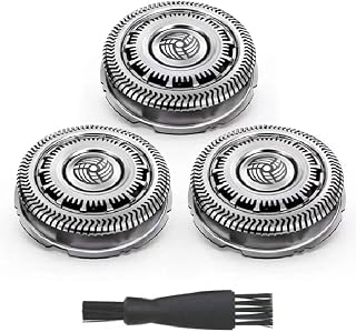 SH60 Replacement Head Fit for Philips S6000 Series Men's Razor Compatible Norelco S6880/81, S6810/82, S6850/85, S6xxx Series with Shaver Cleaning Brush