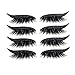 ikasus 2021Neue Eyeliner Et Autocollants Pour Cils Réutilisables,3D Faux Naturel,Faux Cils, Maquillage Yeux Autocollant Cils,Outils De Maquillage,ImperméAbles RéUtilisables 4pairs Noir