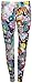 Produktbild Damen Leggings Comic Cartoon Aufdruck Elastisches Hüftband Bodenlänge - Mehrfarbig, 36/38