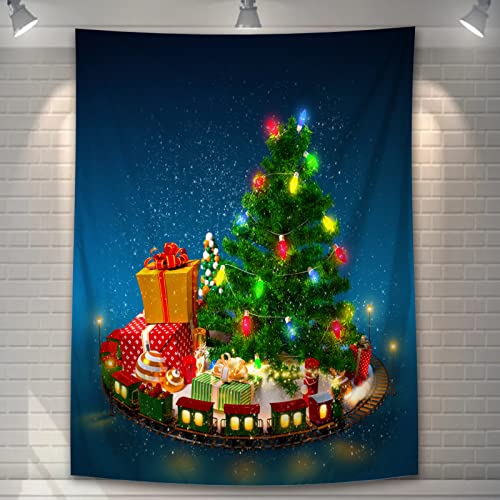 U-SITU 東宝通販 タペストリー 壁掛け 壁飾り クリスマス クリスマスツリー 祭り オシャレ 背景 多機能 布ポスター インテリア 雰囲気転換（サイズ：幅150×丈200cm）サイズ：753Bの商品画像（Amazon）