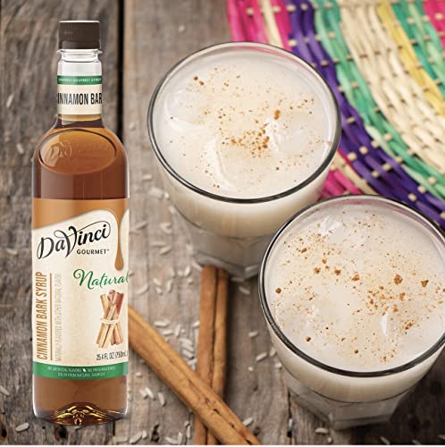 Image of DaVinci Gourmet Naturals Cinnamon Bark Syrup, 25.4 Fluid Ounces (Pack of 1)