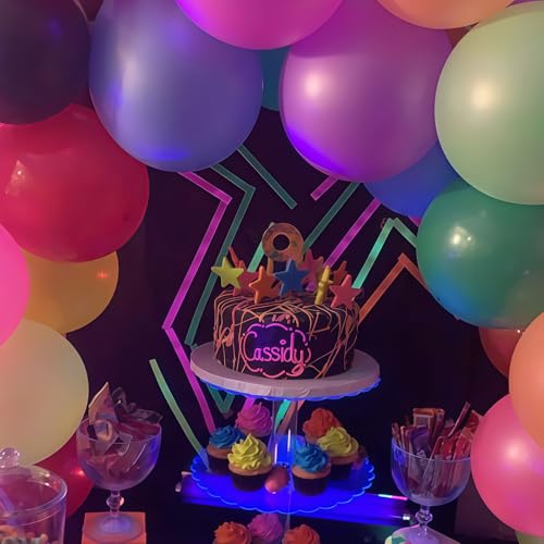 Image of Neon Gaffer Cloth Tape - 6 Colors, UV Blacklight Glow Party Supplies in The Dark Neon Fluorescent Tape, Luminous Reflective Tape for Neon Party Decorations (0.6 inch x 16.5')