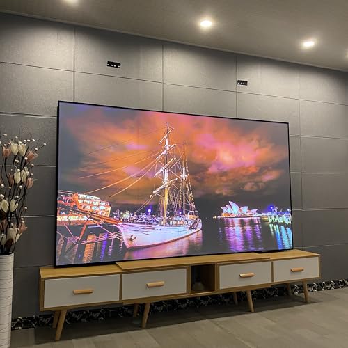 Image of 92 inch Gray ALR Fixed Frame Projection Screen for Tri-Color Laser Projectors, 16:9 4K /8K UHD, Speckle-Reducing for Home Theater
