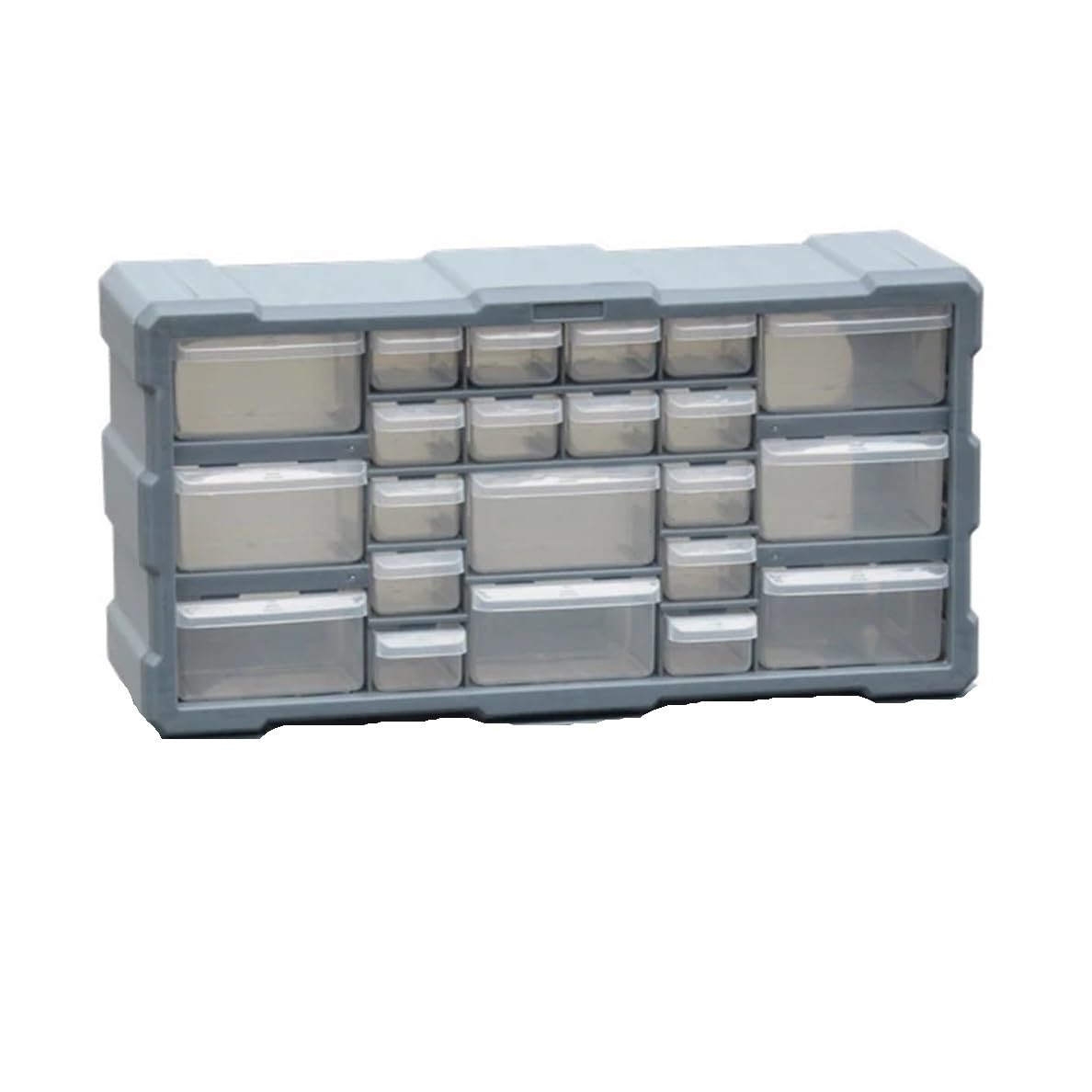 EMHSJSYVB Multi-grid Drawer Storage Parts Wall-mounted Combination Component Toolbox Building Block Screw Tool Box Simple Plastic Cases(B)