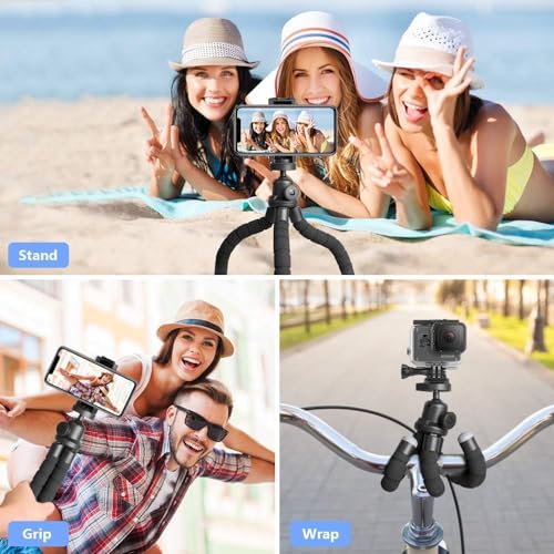 UBeesize Handy Stativ, Mini Stativ für Smartphone und Kamera, Tripod Ständer mit Wireless Fernbedienung