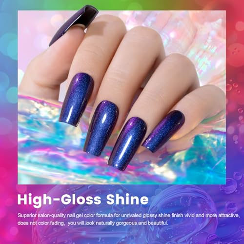 Set de Esmaltes de Gel Camaleón Multicromo 6 piezas miniatura 5