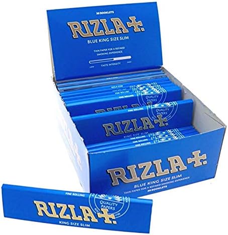 Rizla 15 Booklets Blue King Size Slim Rolling Papers 480 Papers