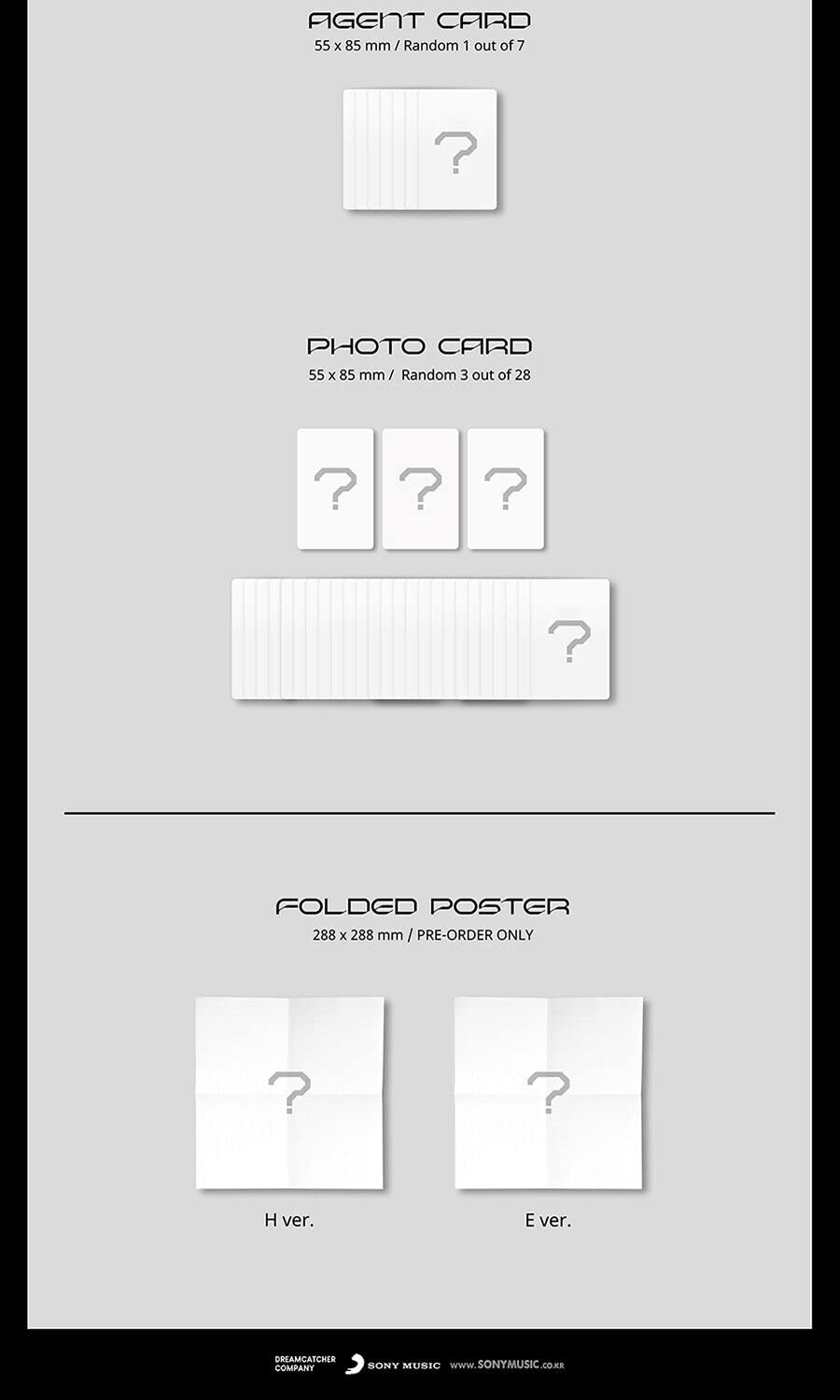 (Pre-Order Benefit) DREAM CATCHER APOCALYPSE : FOLLOW US 7th Mini Album ( Normal - H + E 2Ver Full Set. )+1ea Store Gift Card K-POP SEALED