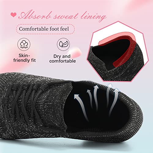 YKXLM Women Standard Practice Social Dance Sneaker Beginner Dance Practice Shoes for Women Low Heel Ballroom3