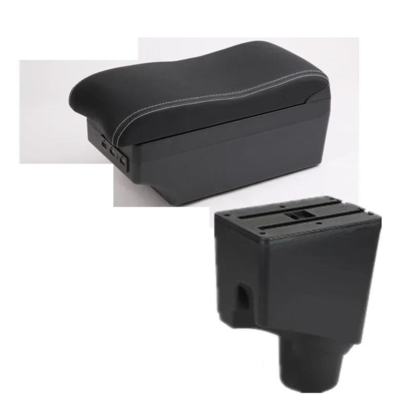 Ysdsls C White Line 7Usb Car Armrest Box 2015-2023 Retrofit Parts Interior Storage Usb For Yaris Hybrid