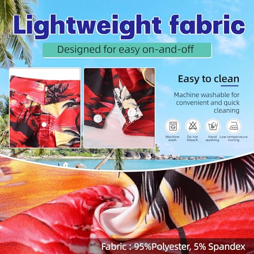 Harbyel Dog Shirts Hawaii Dog Clothes for Small Medium Large Dogs Owner and Pet Shirts are Sold Separately - Thumbnail 4