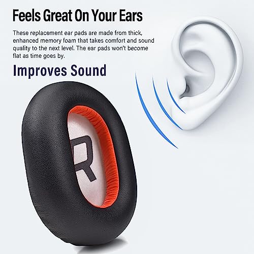 Replacement Ear Pads Cushions Compatible con Plantronics Voyager 8200 UC y BackBeat Pro2, Memory Foam miniatura 6