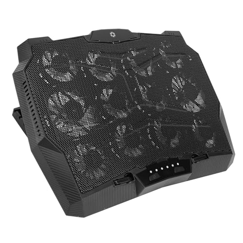 Enfriador portátil para laptop con 12 ventiladores y altura ajustable miniatura 5