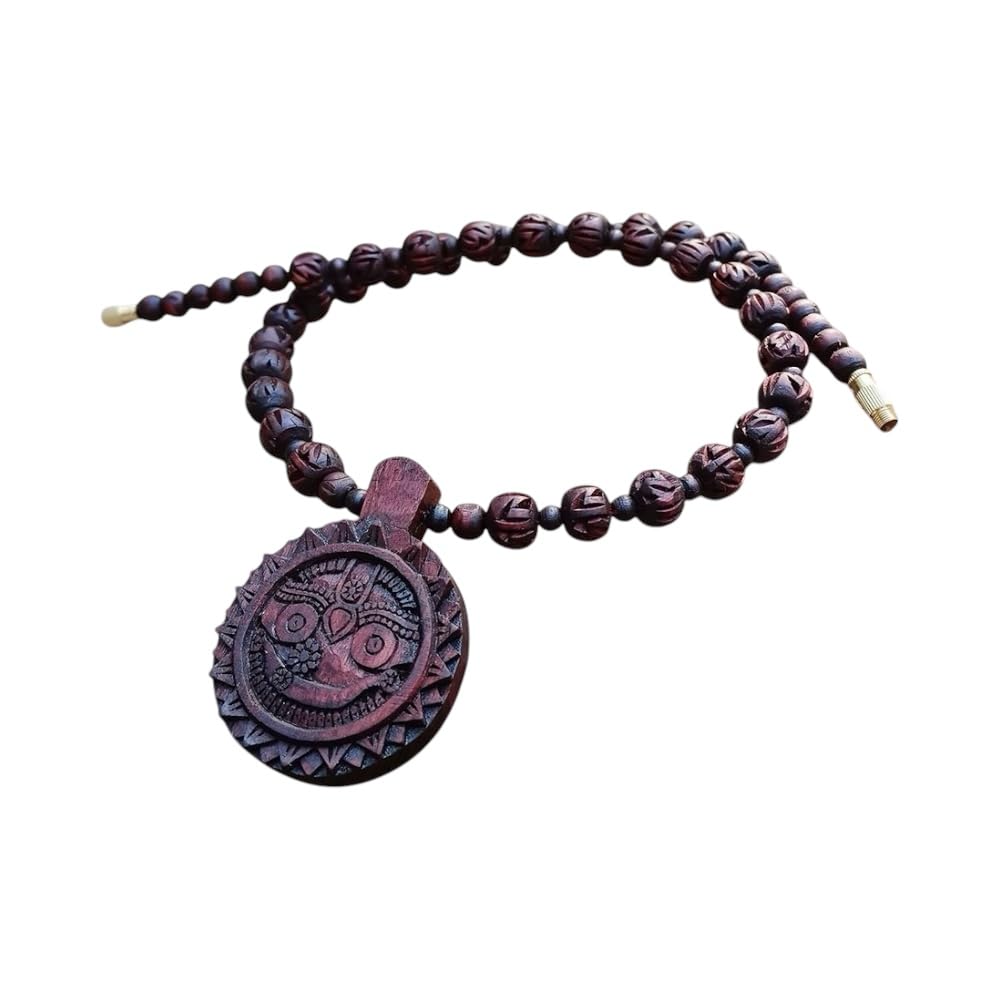 Vrindavan shopi Iskcon Jagannath Locket with Original tulsi mala shyama Tulsi Mala-image-20