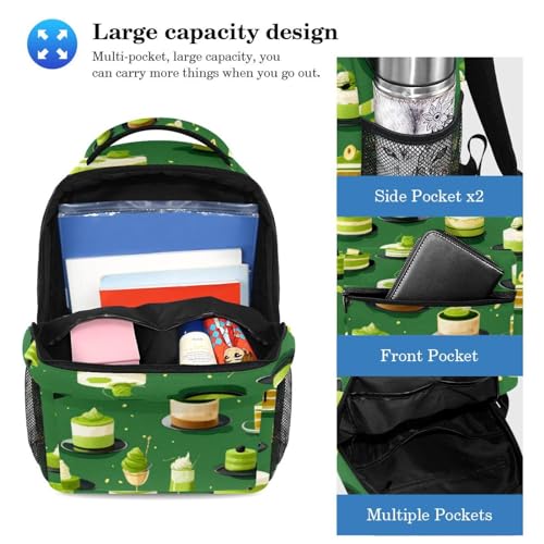 Ensemble cartables enfants multicolore vert avec trousse à crayons - 3