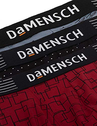 Image of DAMENSCH Deo-Cotton Printed Underwear for Men Combo Breathable Inner for Men Cotton Trunks for Men Pack No-Marks Waistband Mens Underwear Moisture Wicking Underwear Pack of 3