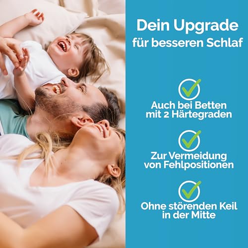 Briliantwerk® Liebesbrücke für Matratzen 200cm I Kein Verrutschen I Innovative Lösung als Ritzenfüller für Matratzen für Familien & Paare I Bettbrücke ist in 5 Min befestigt