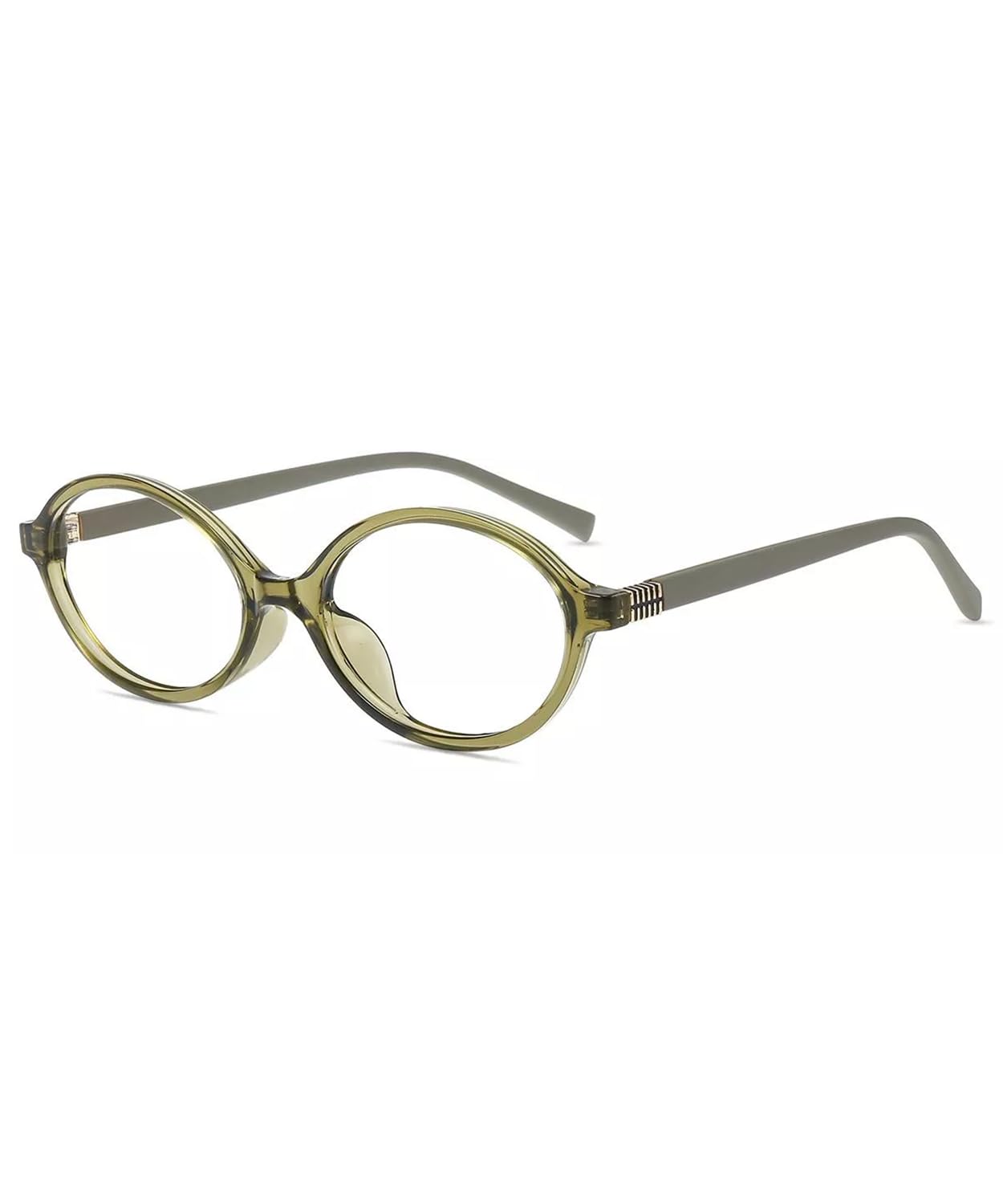 Firmoo Oval Blue Light Glasses for Women, Vintage Nerd Blue Light Blocking Glasses for Computer, TV, Small, W72345